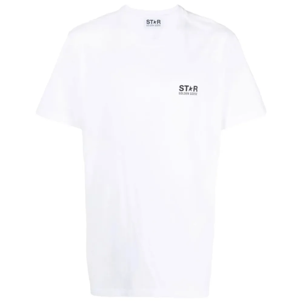 Heren Golden Goose Star Logo Print T-Shirt