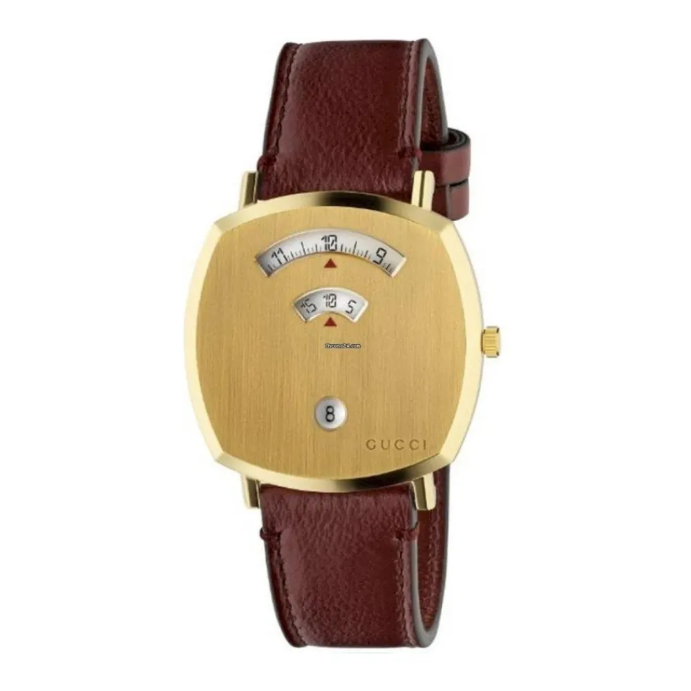 Heren Gucci Horloges^Stijlvol Functioneel Leren Band Horloge