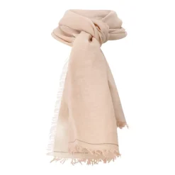 DAMES Fabiana Filippi Sjaals^Stijlvol Linnen-Katoenmix Franje Sjaal