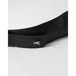 Patrizia Pepe Stijlvolle Brede Leren Taille Riem