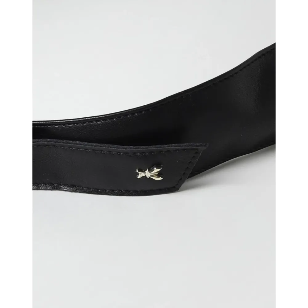 Patrizia Pepe Stijlvolle Brede Leren Taille Riem