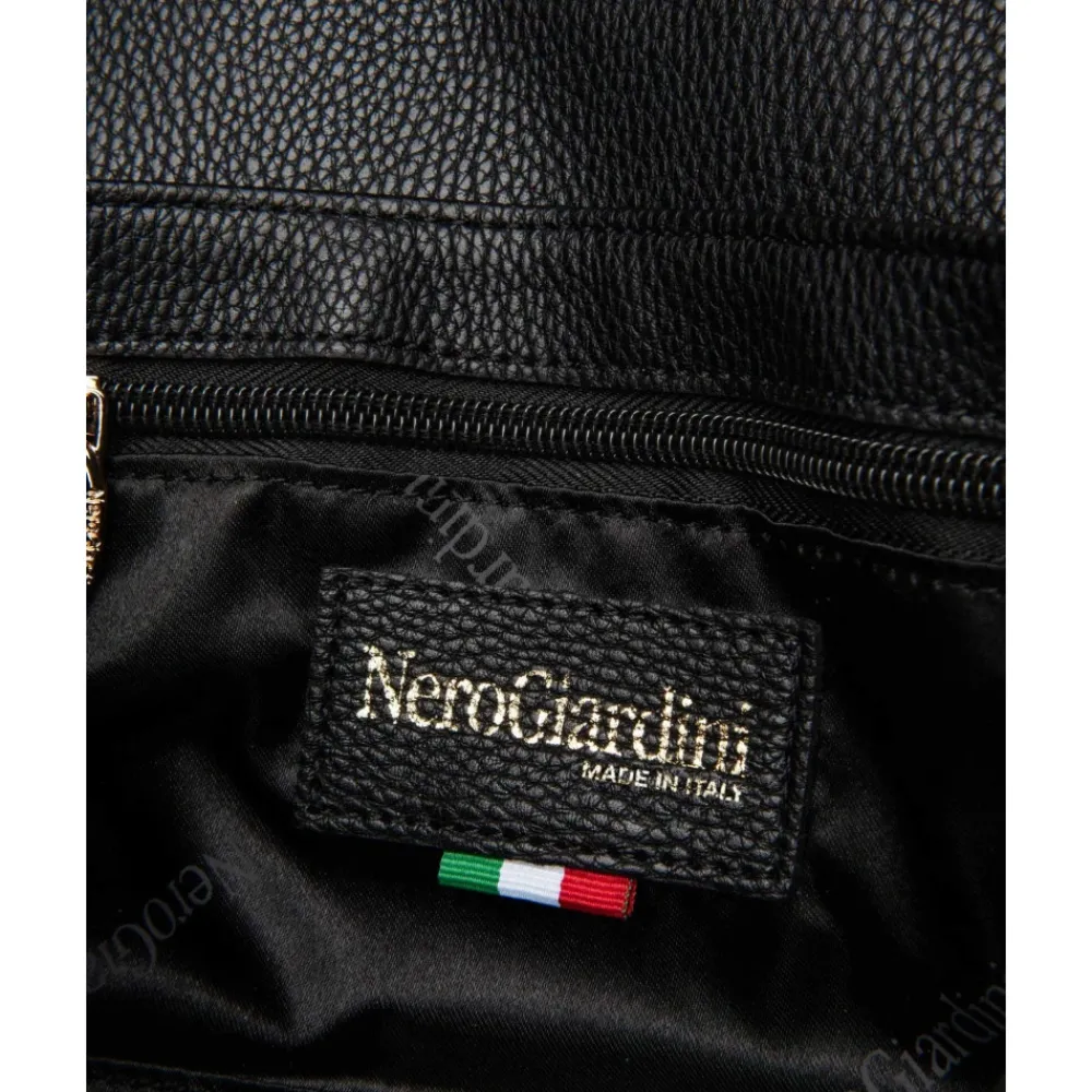 DAMES Nerogiardini Stijlvolle Clutch van Technisch Materiaal