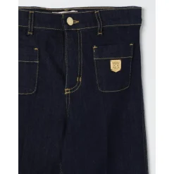 Elisabetta Franchi Stijlvolle Cupped Hem Kinder Spijkerbroek