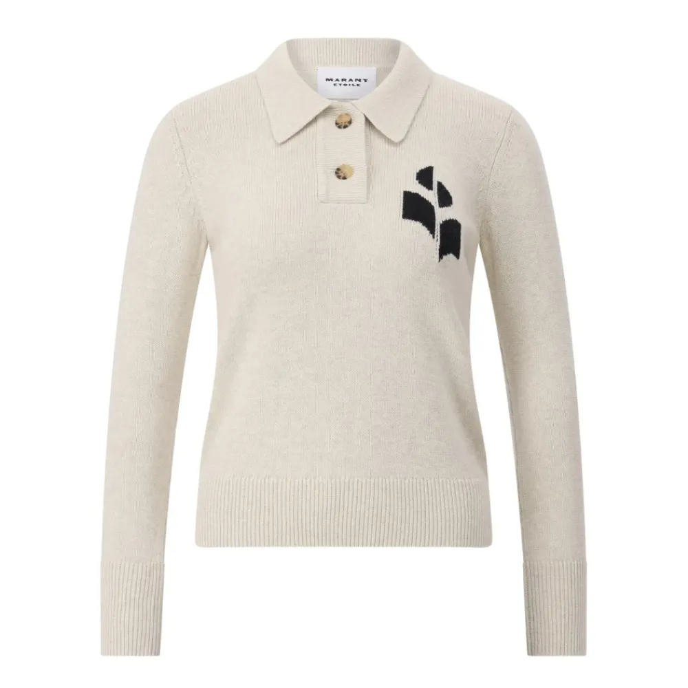 DAMES Isabel Marant Stijlvolle Gebreide Trui met Kraag
