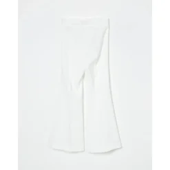 Elisabetta Franchi Broeken & Jeans^Stijlvolle Geel Crème Broek