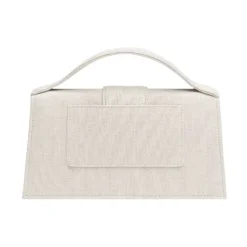 DAMES Jacquemus Stijlvolle Grijze Linnen Katoen Acryl Tas