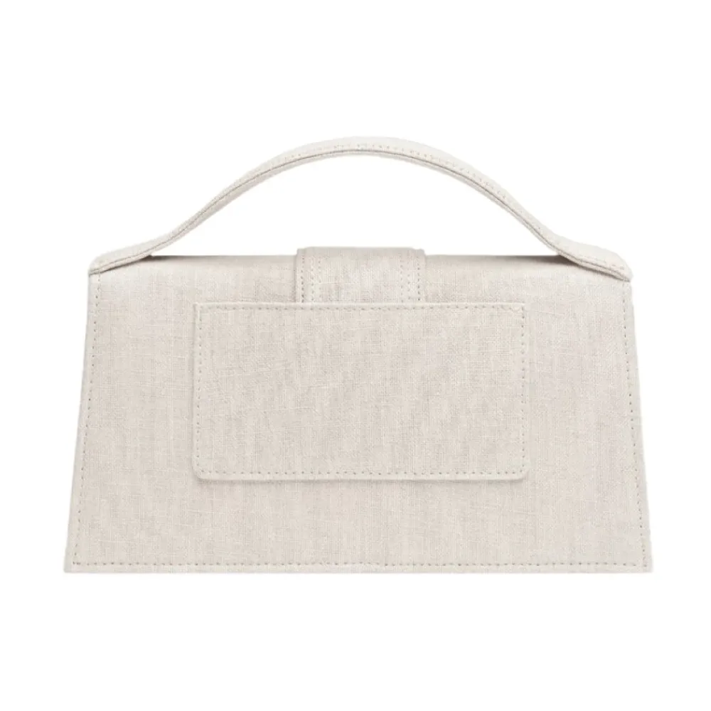 DAMES Jacquemus Stijlvolle Grijze Linnen Katoen Acryl Tas