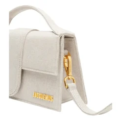 DAMES Jacquemus Stijlvolle Grijze Linnen Katoen Acryl Tas