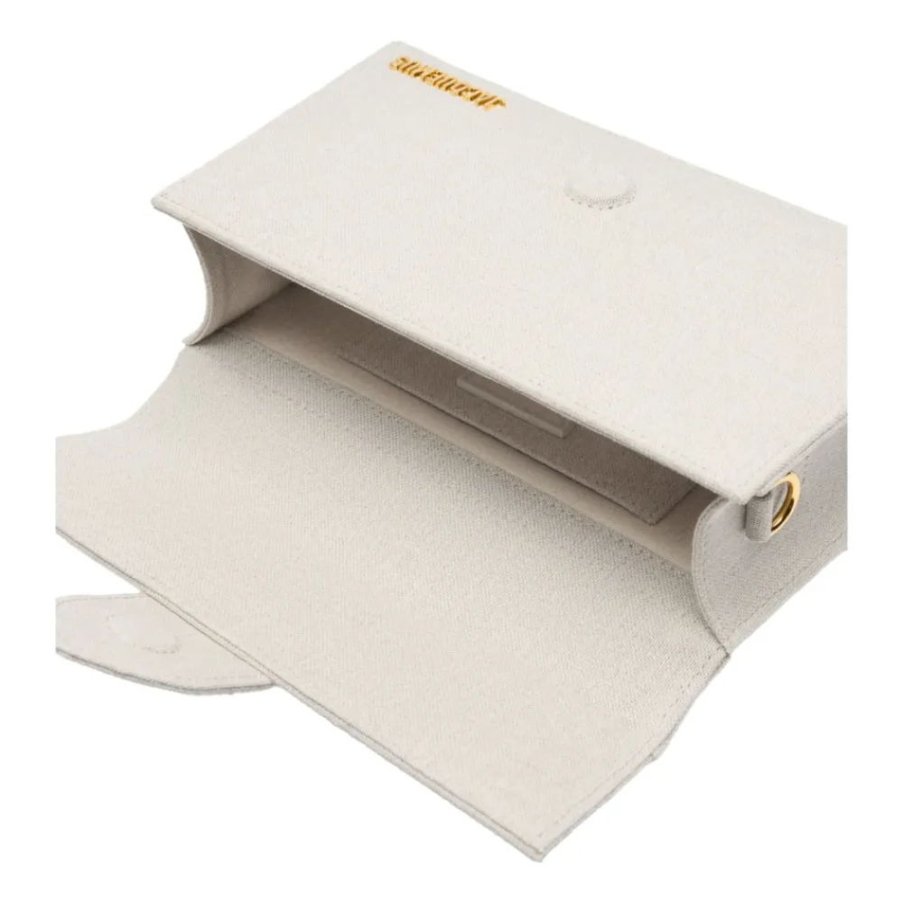 DAMES Jacquemus Stijlvolle Grijze Linnen Katoen Acryl Tas