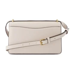 DAMES Coach Stijlvolle Ivoor Leren Schoudertas