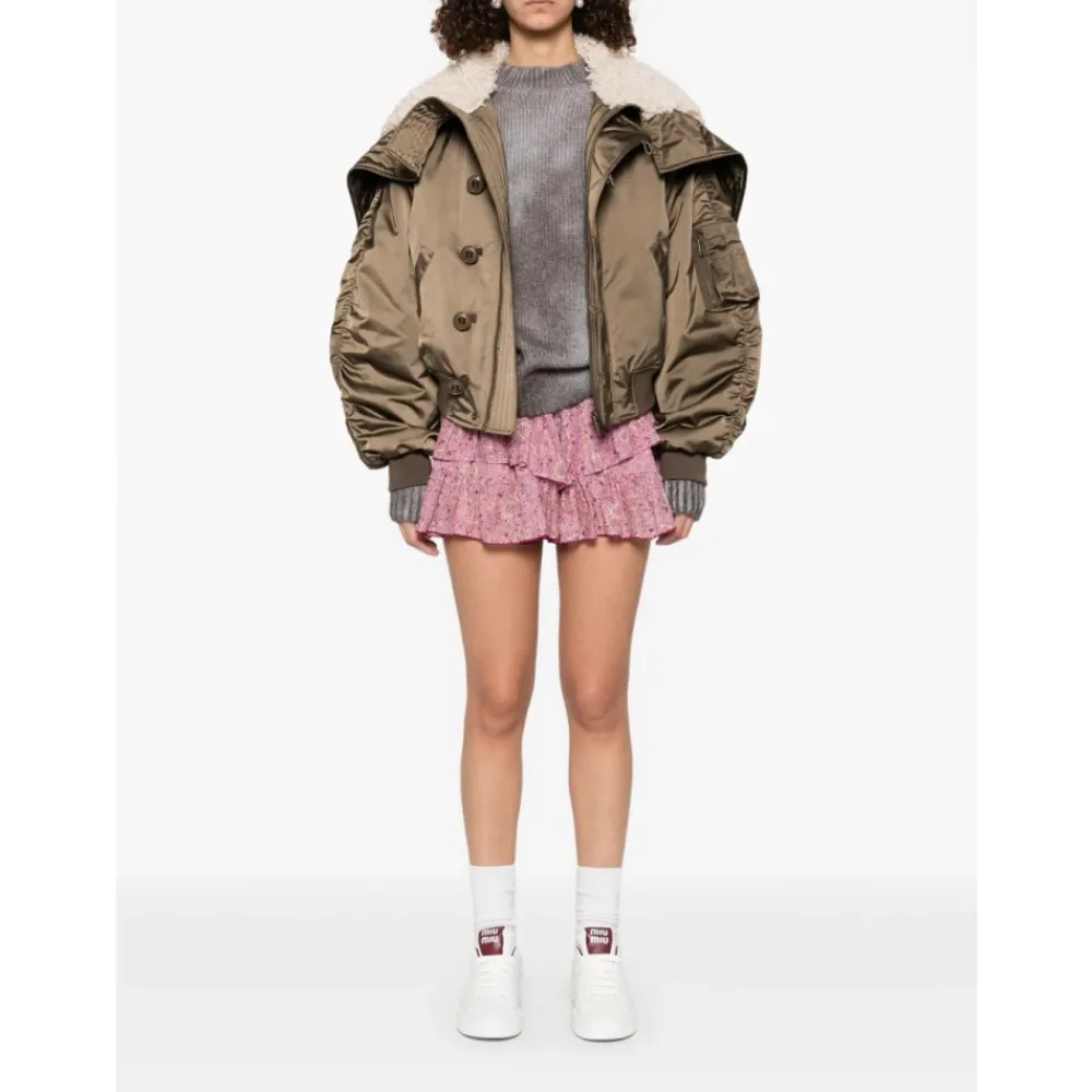 DAMES Marant étoile Stijlvolle Kaki Jas AW25