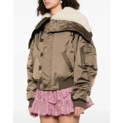 DAMES Marant étoile Stijlvolle Kaki Jas AW25