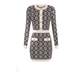 DAMES Elisabetta Franchi Jurken^Stijlvolle Korte Jurk