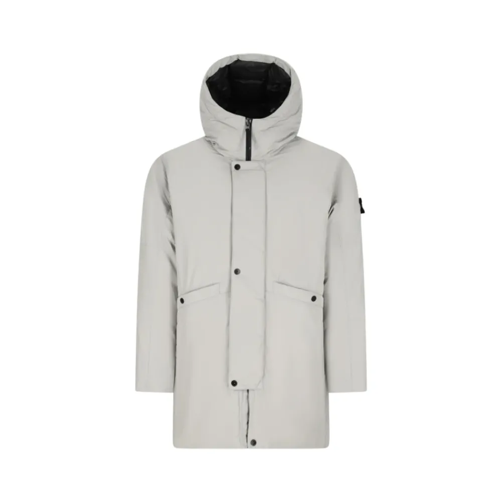 Heren Stone Island Jassen^Stijlvolle Lange Parka Jas