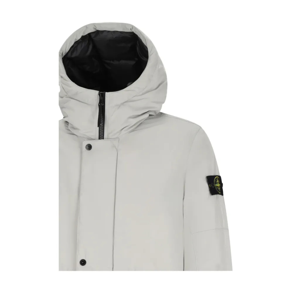 Heren Stone Island Jassen^Stijlvolle Lange Parka Jas