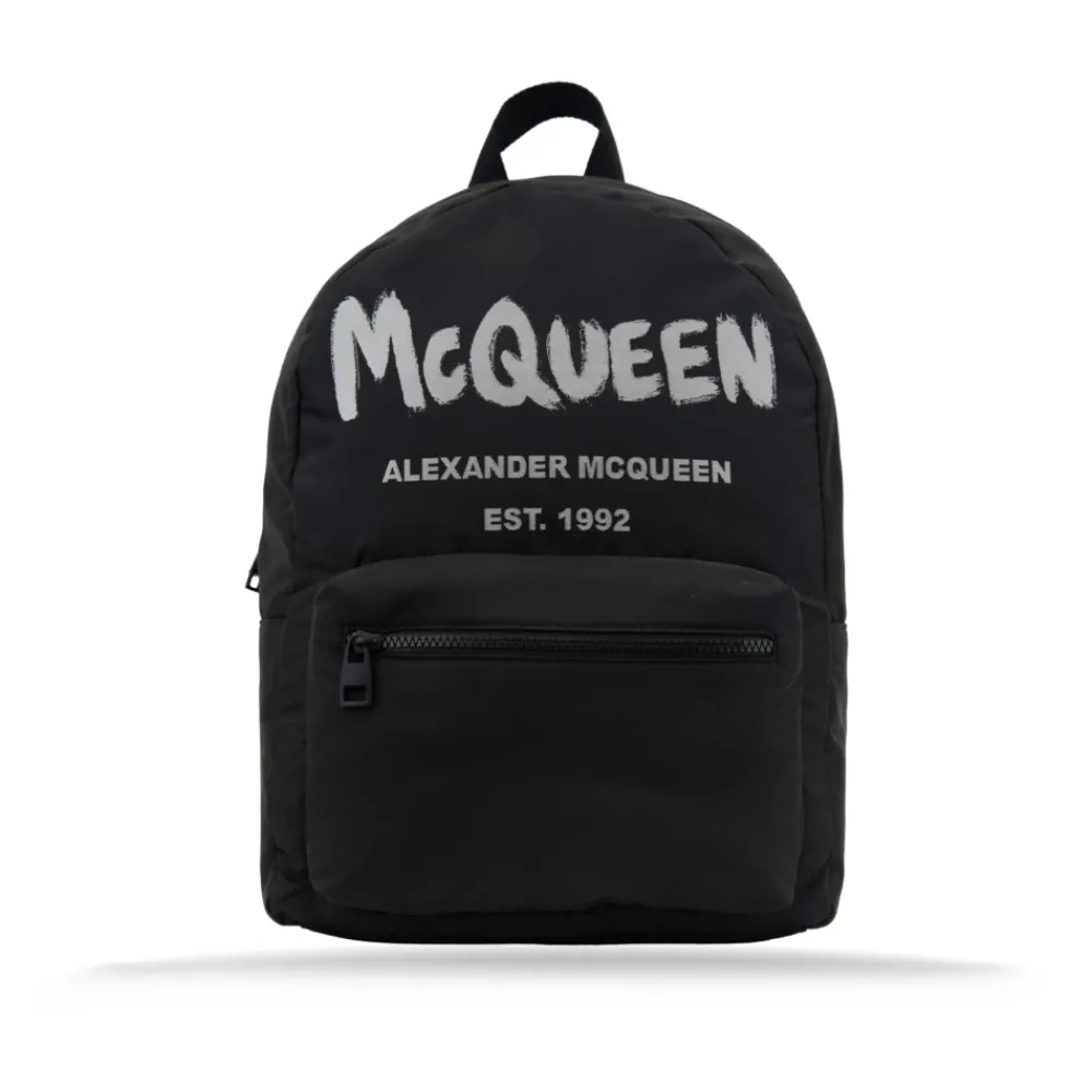 DAMES Alexander McQueen Stijlvolle Leren Damesrugzak