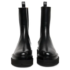 DAMES Santoni Chelseaboots^Stijlvolle leren gevechtslaarzen