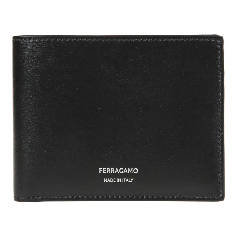 Heren Ferragamo Portefeuilles^Stijlvolle leren portemonnee voor mannen