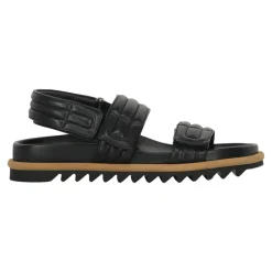 Heren Dries Van Noten Stijlvolle leren rubberen slippers sandalen