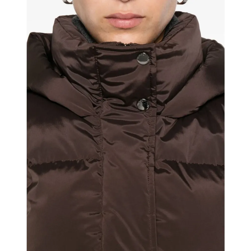 DAMES Woolrich Stijlvolle Marrone Jas voor Vrouwen