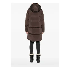 DAMES Woolrich Stijlvolle Marrone Jas voor Vrouwen