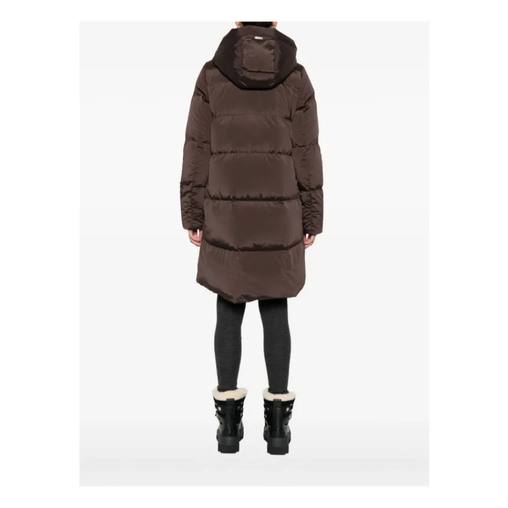 DAMES Woolrich Stijlvolle Marrone Jas voor Vrouwen