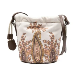 Etro Stijlvolle Multicolor Schoudertas met Bloemendetails