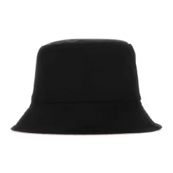 Heren Alexander McQueen Hoeden^Stijlvolle Omkeerbare Blackylon Hoed