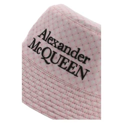Heren Alexander McQueen Hoeden^Stijlvolle Omkeerbare Blackylon Hoed
