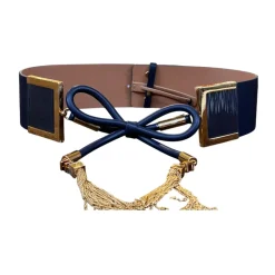 DAMES Elisabetta Franchi Stijlvolle PU Leren Riem