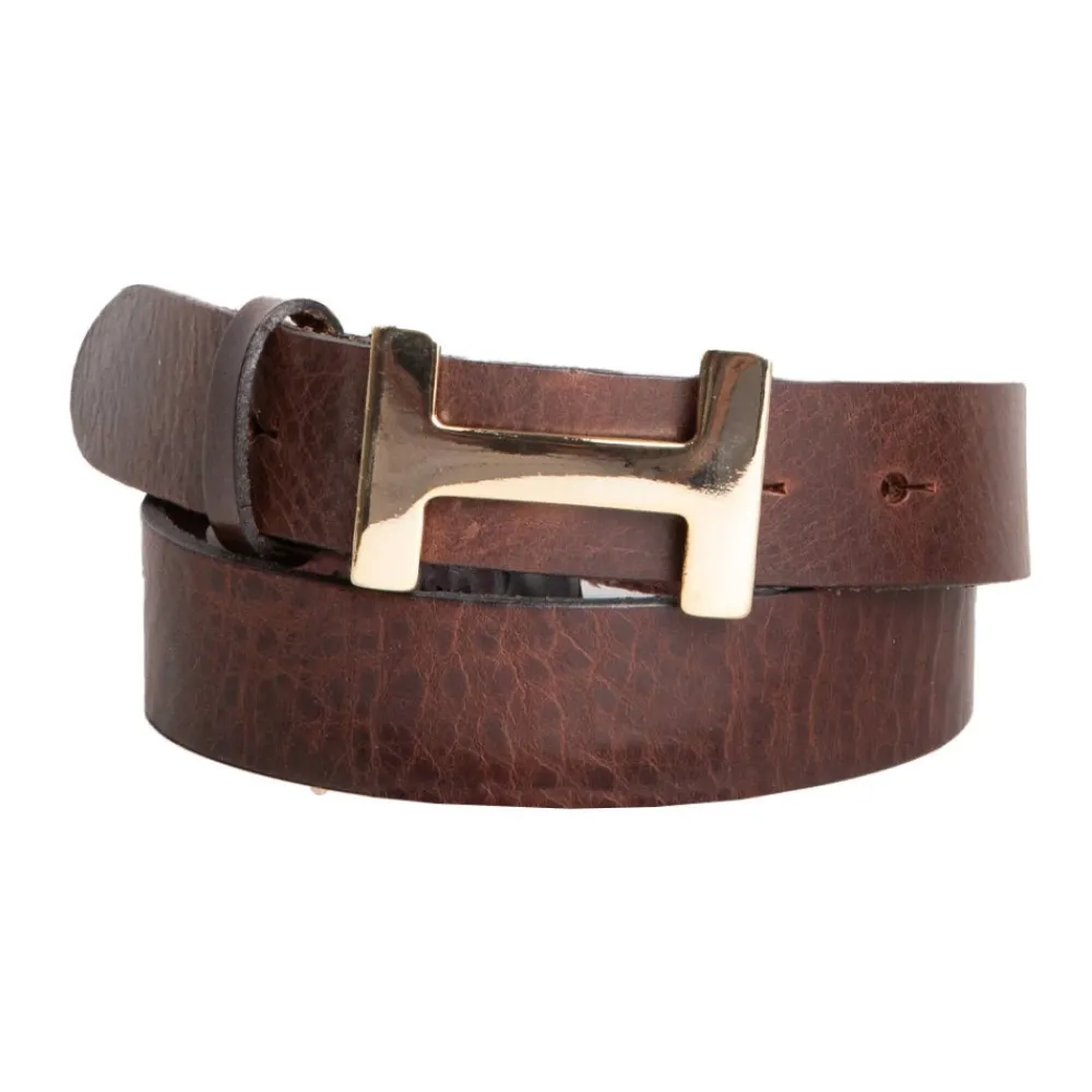 DAMES Trezz Riemen^Stijlvolle Riem met H-Gesp