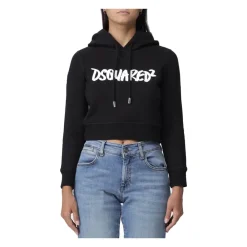 DAMES Dsquared2 Stijlvolle Sweatshirts voor Mannen en Vrouwen