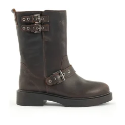 DAMES BABOUCHE Enkellaarsjes^Stijlvolle Veterlaarzen PERLA-52