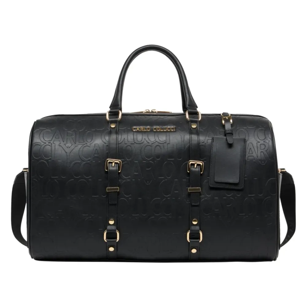 DAMES Carlo Colucci Weekendtassen^Stijlvolle Weekender Tas voor Korte Trips