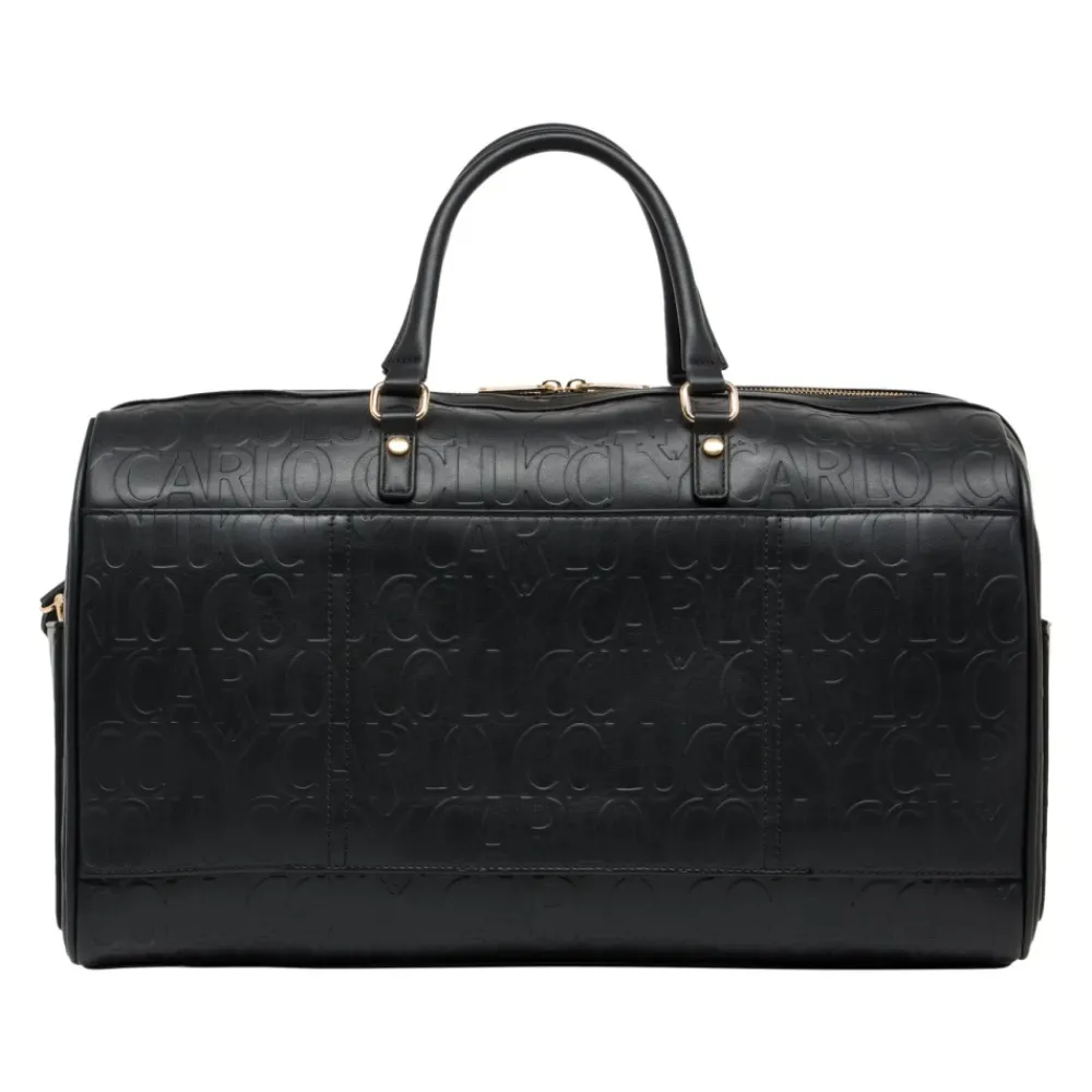 DAMES Carlo Colucci Weekendtassen^Stijlvolle Weekender Tas voor Korte Trips