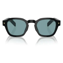 Heren Prada Zonnebrillen^Stijlvolle zonnebril met gouden montuur