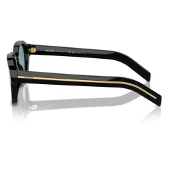 Heren Prada Zonnebrillen^Stijlvolle zonnebril met gouden montuur