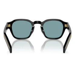 Heren Prada Zonnebrillen^Stijlvolle zonnebril met gouden montuur