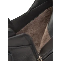 DAMES Cesare Gaspari Stoere Dubbele Gesp Leren Loafers Geirr -