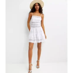 DAMES Charo Ruiz Ibiza Jurken^Strapless Lace Dress