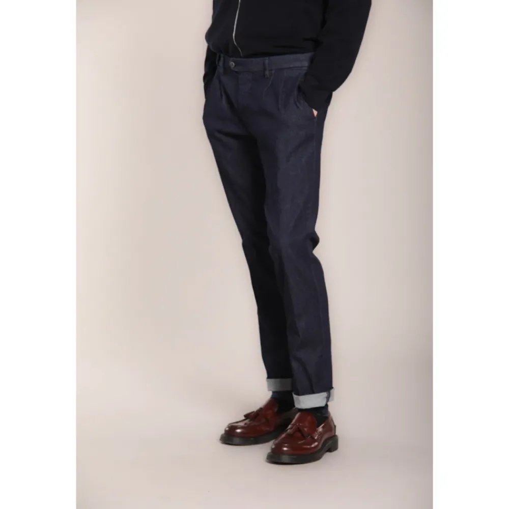 Heren Mason's Stretch denim chino broek regular fit