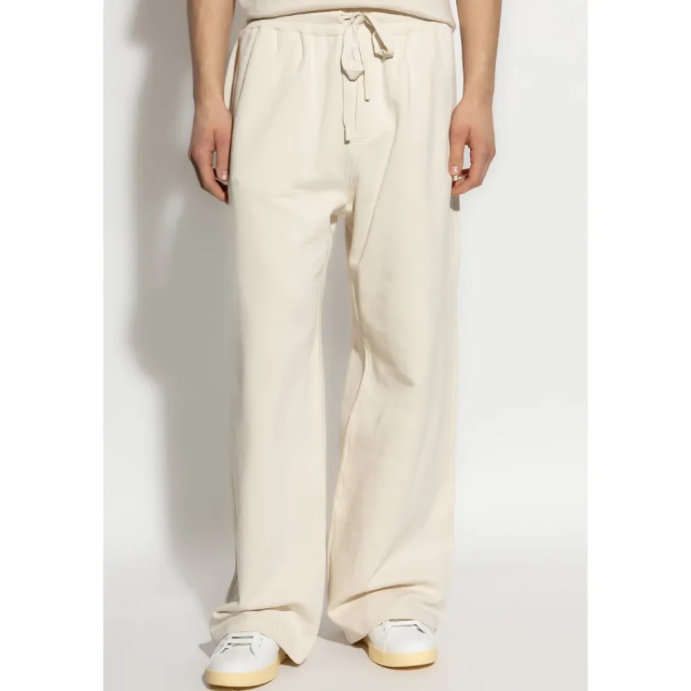 Heren Dolce & Gabbana Broeken^Stretch Jersey Joggingbroek met Borduursel