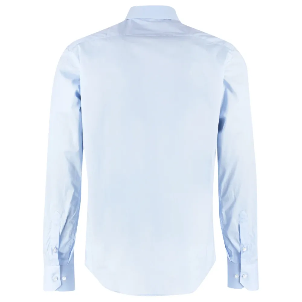 Heren THE (Alphabet) Overhemden^Stretch katoenen overhemd