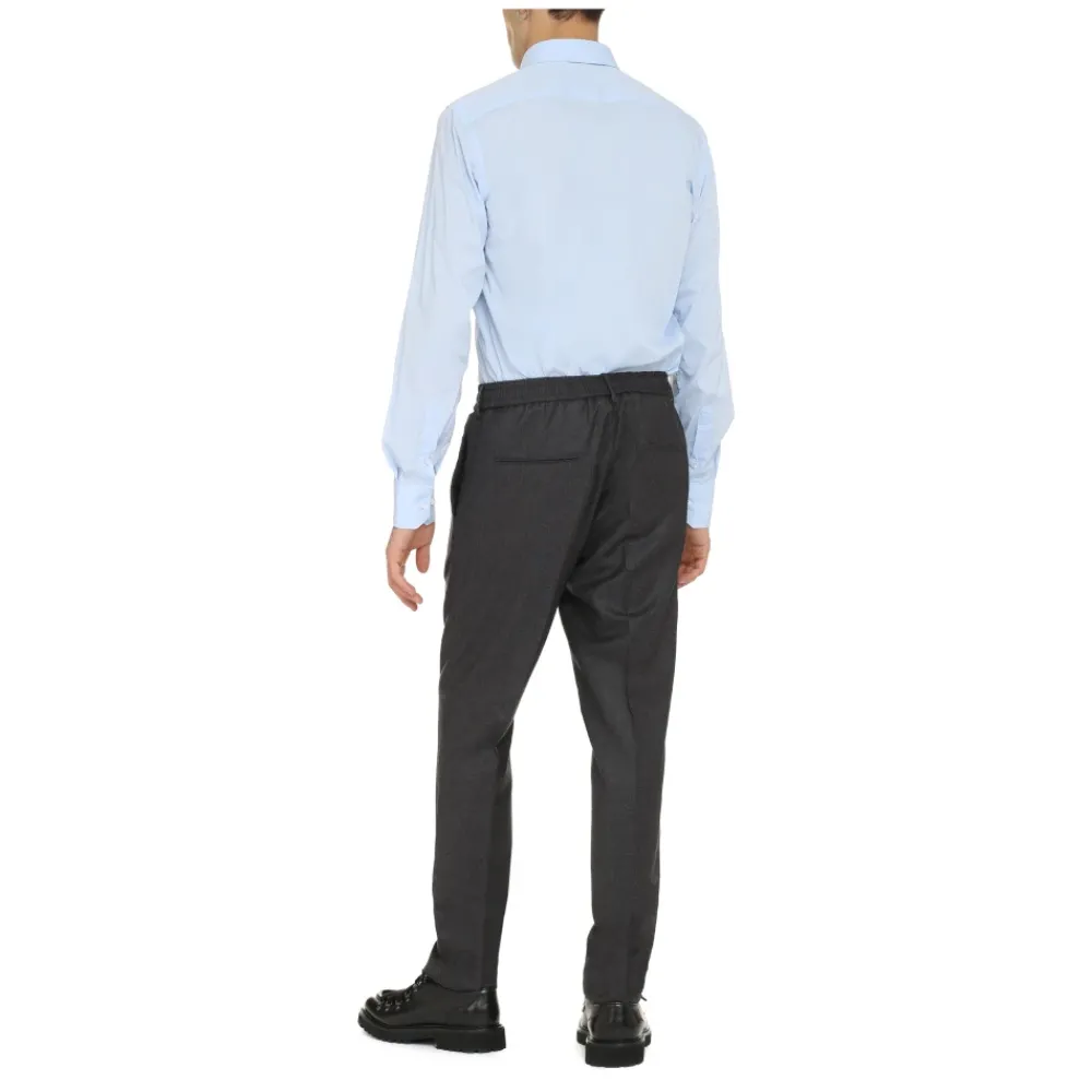 Heren THE (Alphabet) Overhemden^Stretch katoenen overhemd