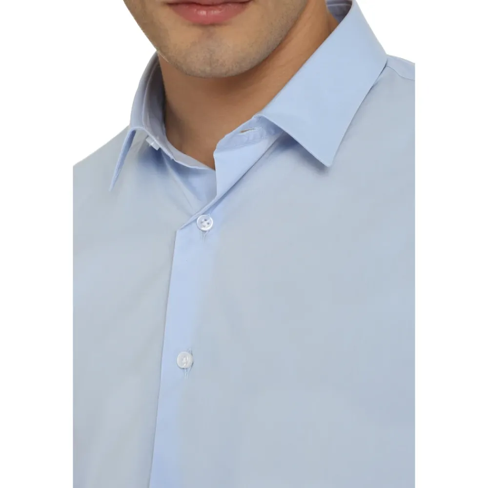 Heren THE (Alphabet) Overhemden^Stretch katoenen overhemd