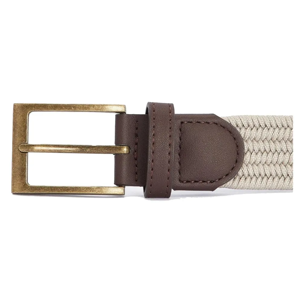 Barbour Riemen En Bretels^Stretch Nevis Riem met Kunstleer