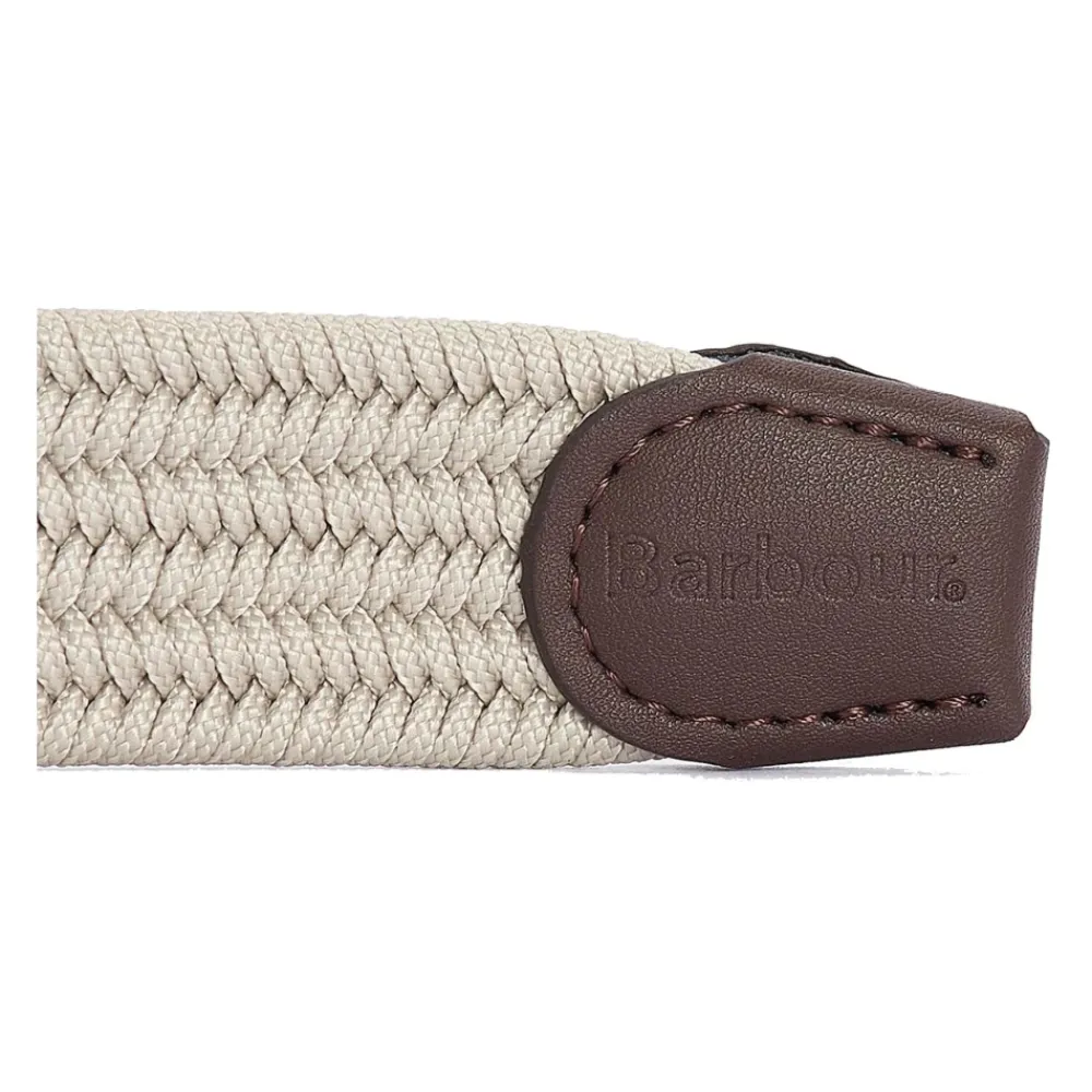 Barbour Riemen En Bretels^Stretch Nevis Riem met Kunstleer