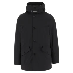 Heren Woolrich Jassen^Stretch Nylon Hooded Parka Jas