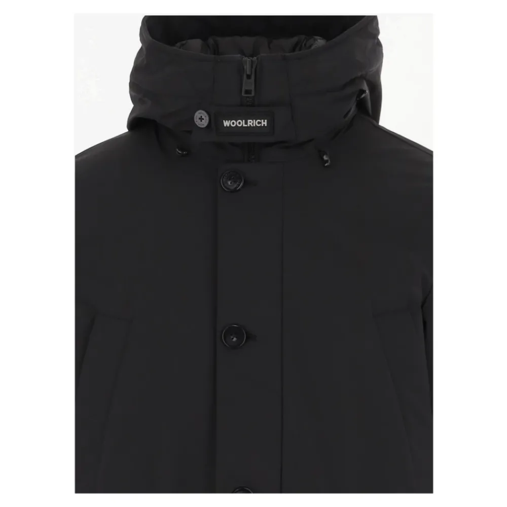 Heren Woolrich Jassen^Stretch Nylon Hooded Parka Jas