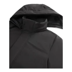Heren Woolrich Jassen^Stretch Nylon Jas met Padding en Afneembare Capuchon